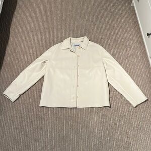 It’s a leather jacket in perfect condition.